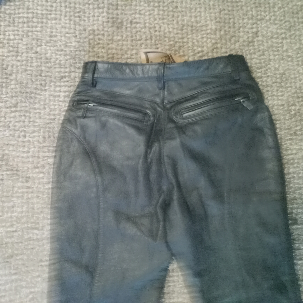 Harley-Davidson Black Leather Pants - Picture 2 of 5